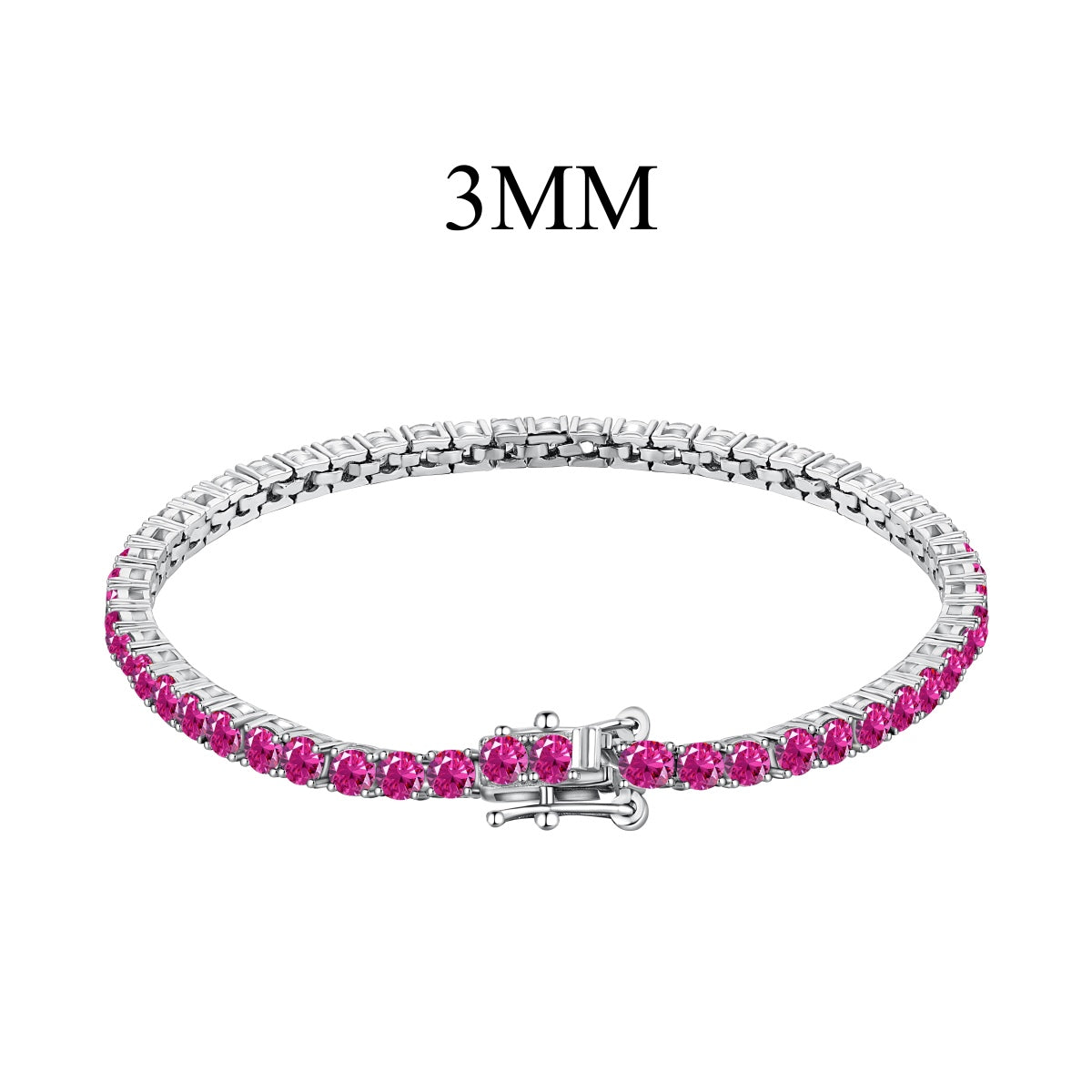 [Charm Aries Jewelry]Radiant Colorful Round Cut Party Bracelet