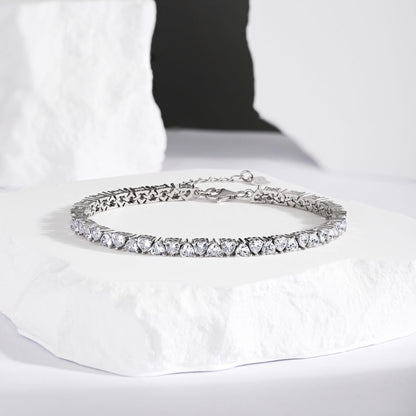 [Charm Aries Jewelry]Dazzling Romantic Heart Shape Lover Bracelet