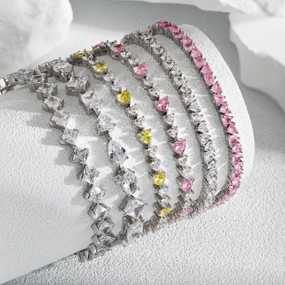 [Charm Aries Jewelry]Unique Exquisite Multi Cut Daily Bracelet