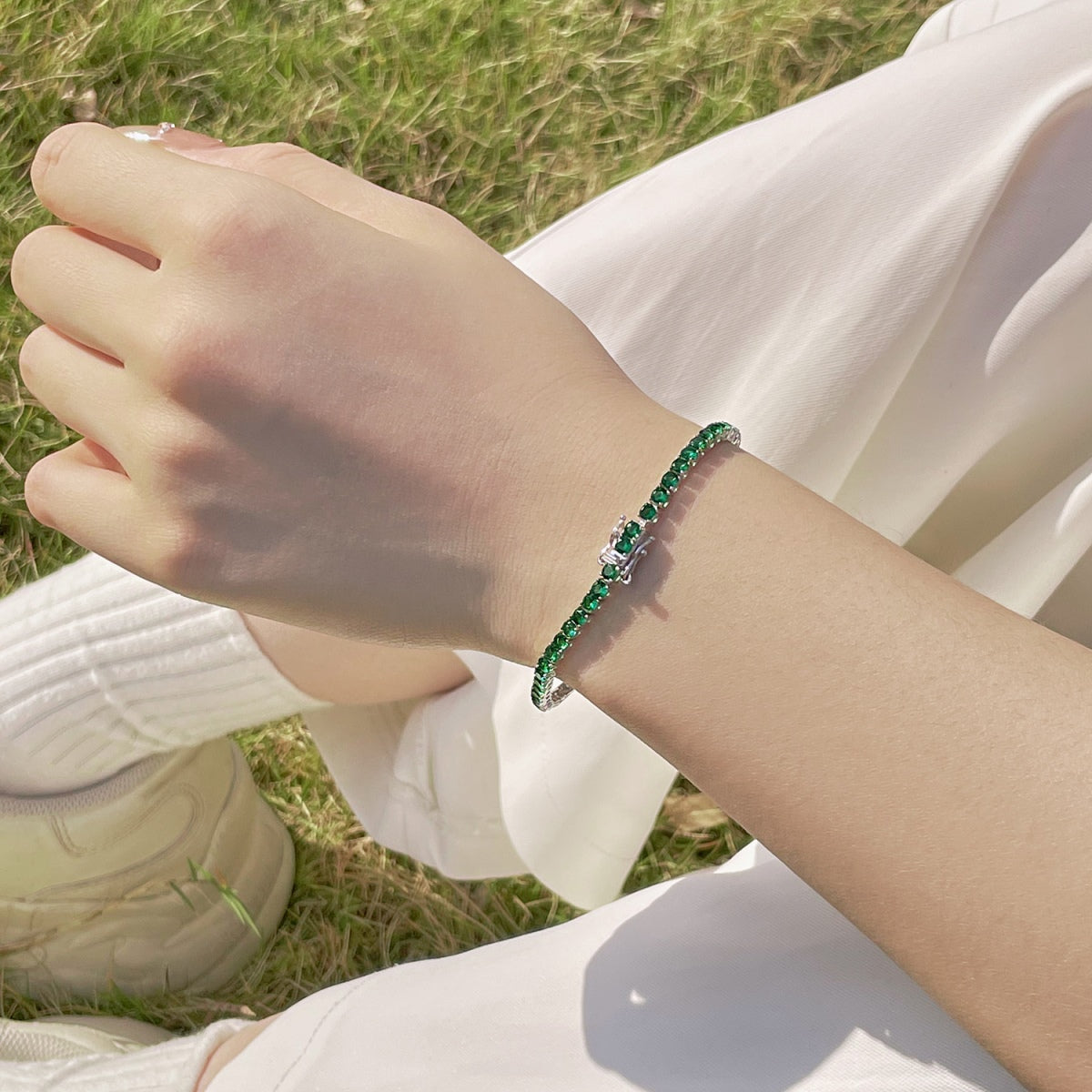 [Charm Aries Jewelry]Radiant Colorful Round Cut Party Bracelet