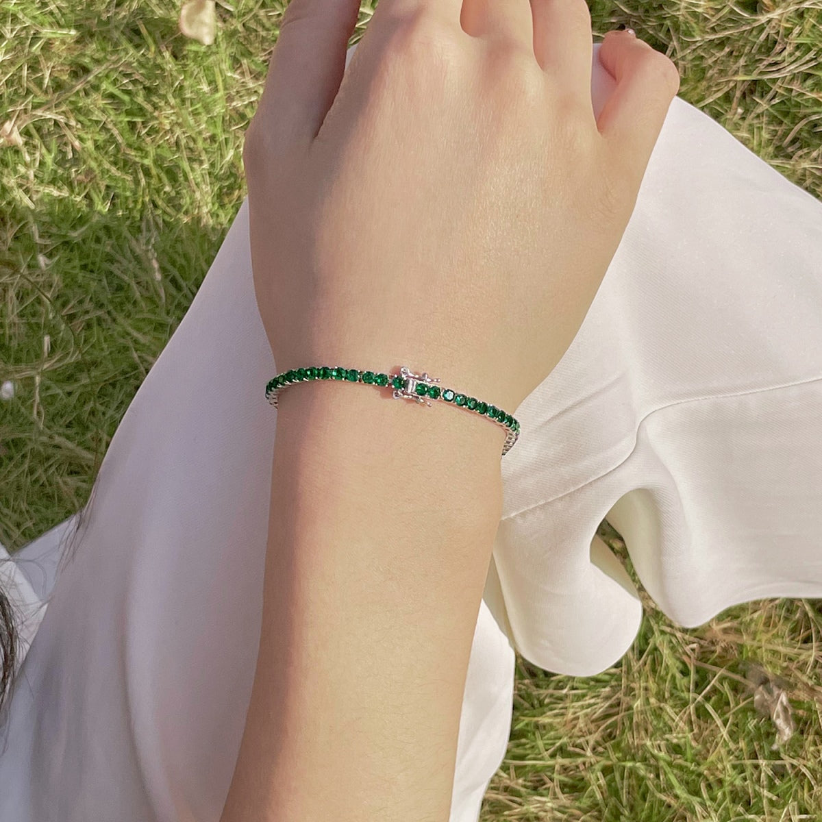 [Charm Aries Jewelry]Radiant Colorful Round Cut Party Bracelet