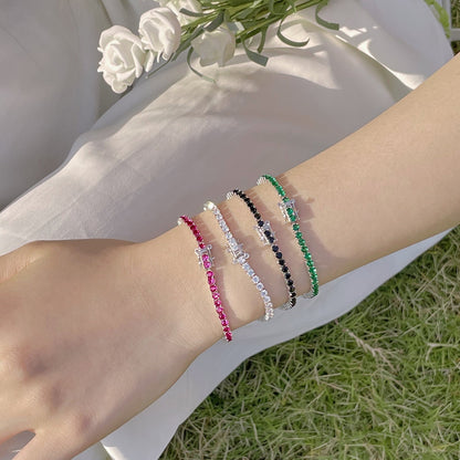 [Charm Aries Jewelry]Radiant Colorful Round Cut Party Bracelet