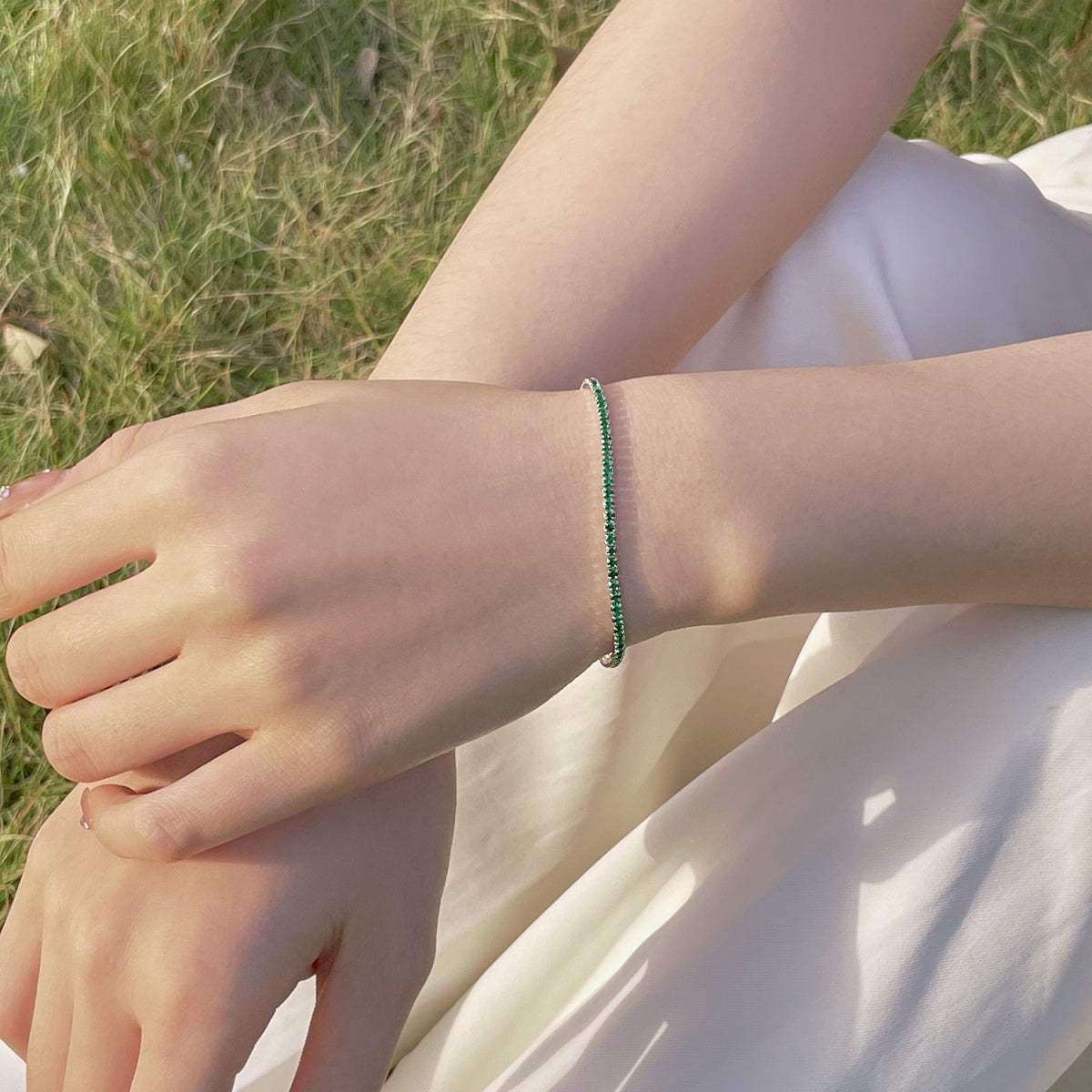 [Charm Aries Jewelry]Radiant Colorful Round Cut Party Bracelet
