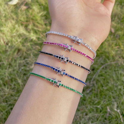 [Charm Aries Jewelry]Radiant Colorful Round Cut Party Bracelet