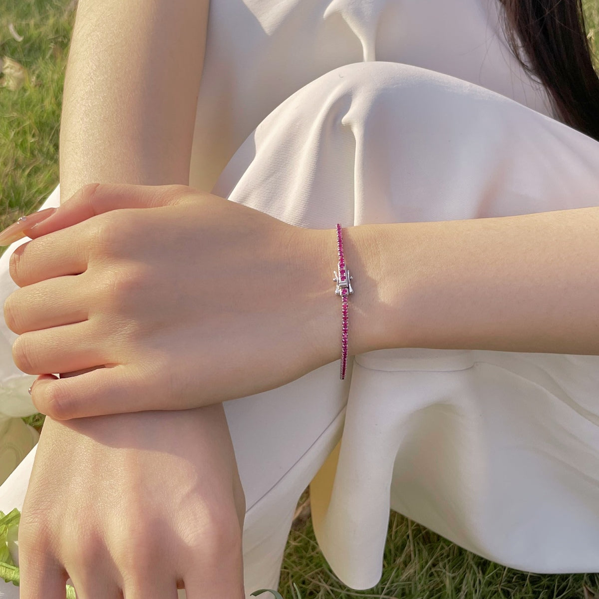 [Charm Aries Jewelry]Radiant Colorful Round Cut Party Bracelet