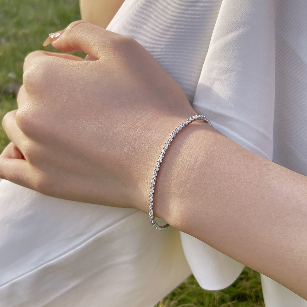 [Charm Aries Jewelry]Radiant Colorful Round Cut Party Bracelet
