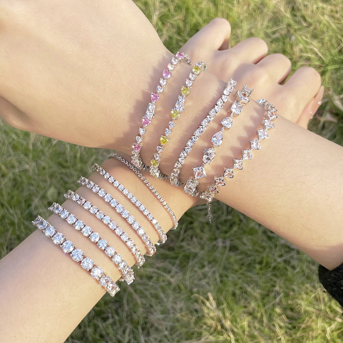 [Charm Aries Jewelry]Unique Exquisite Multi Cut Daily Bracelet