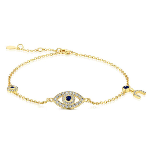 [Charm Aries Jewelry]Dainty Eye Shape Necklace