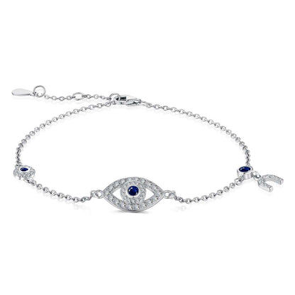 [Charm Aries Jewelry]Dainty Eye Shape Necklace