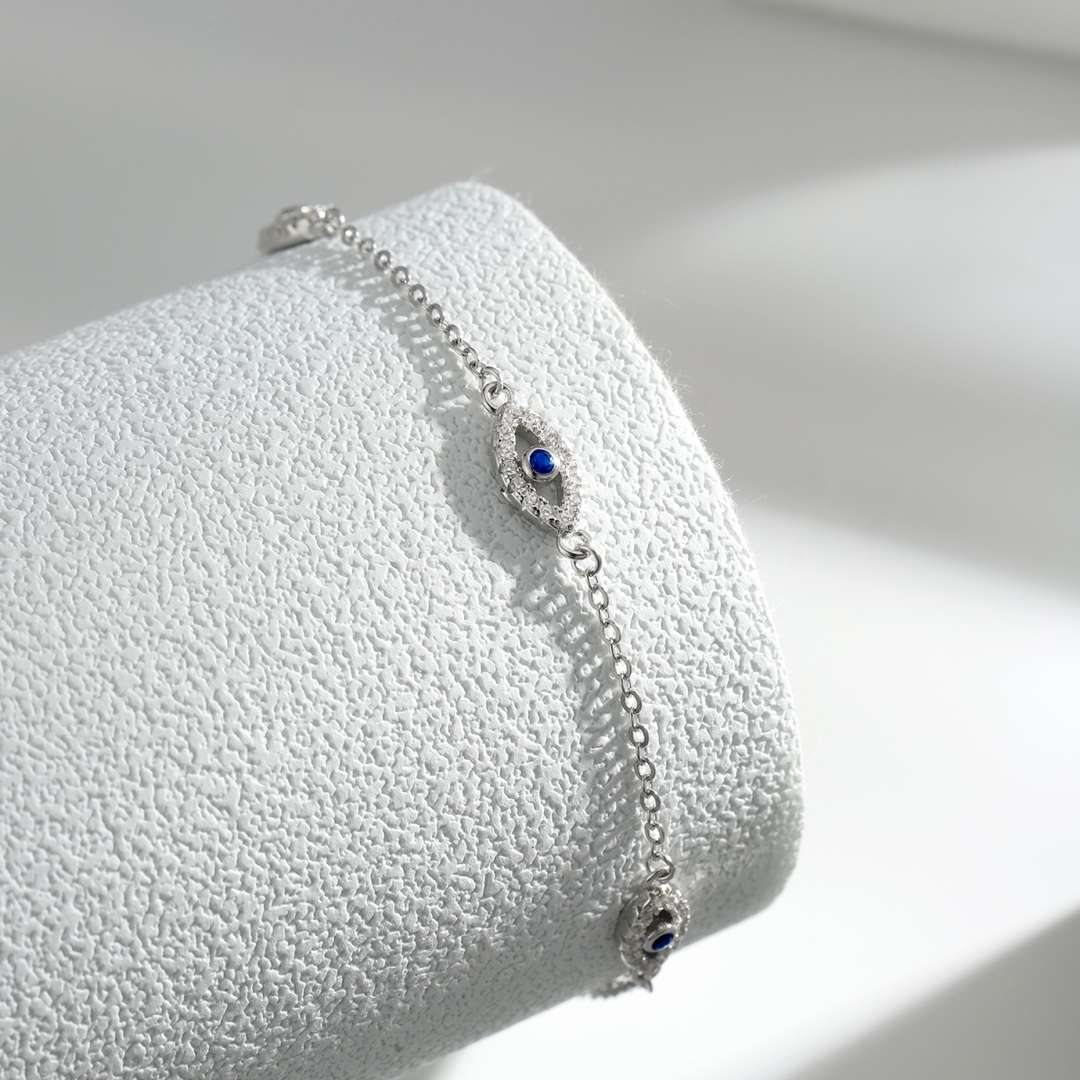 [Charm Aries Jewelry]Evil Eye Shape Pendent Necklace