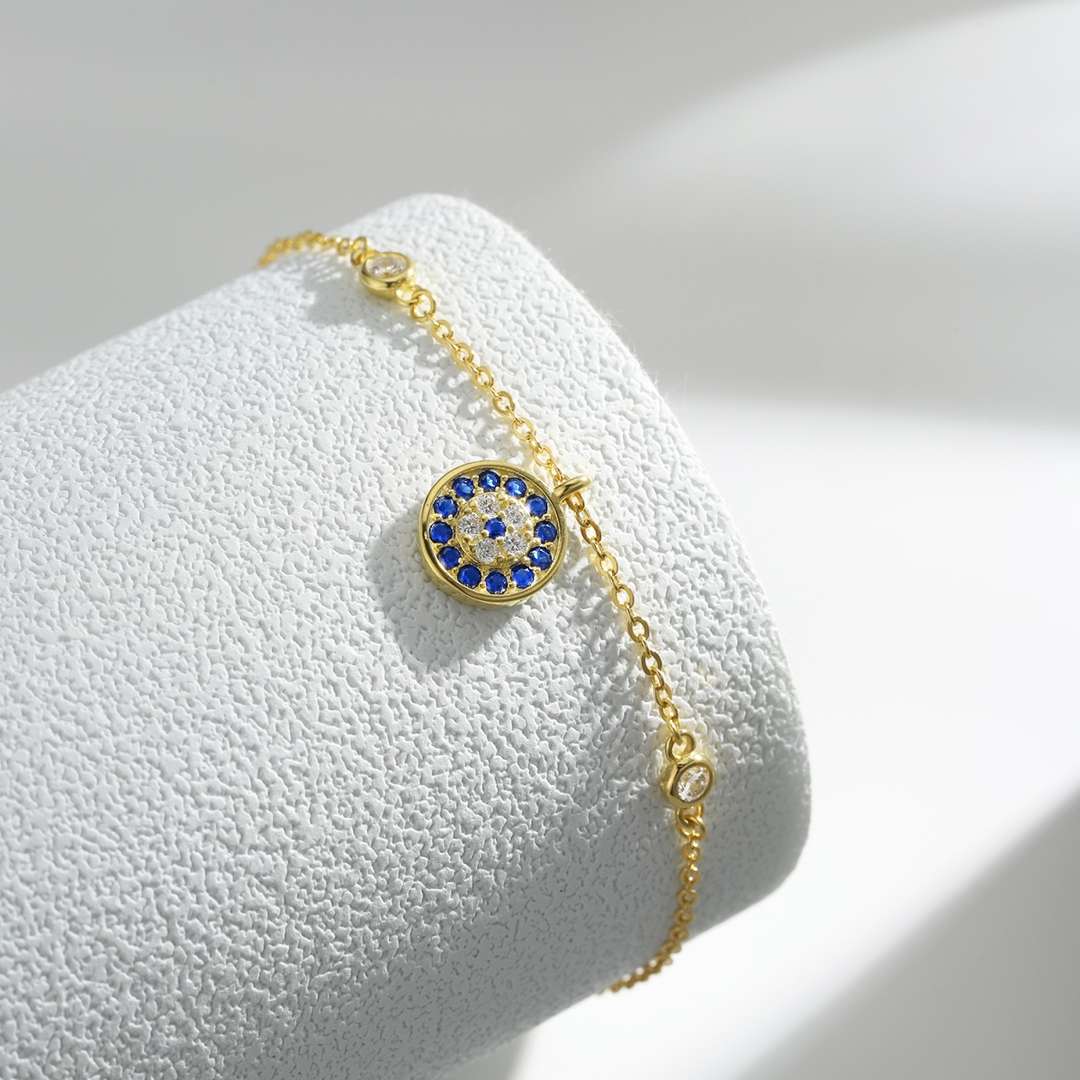 [Charm Aries Jewelry]Devil's Eye Round Shape Bracelet