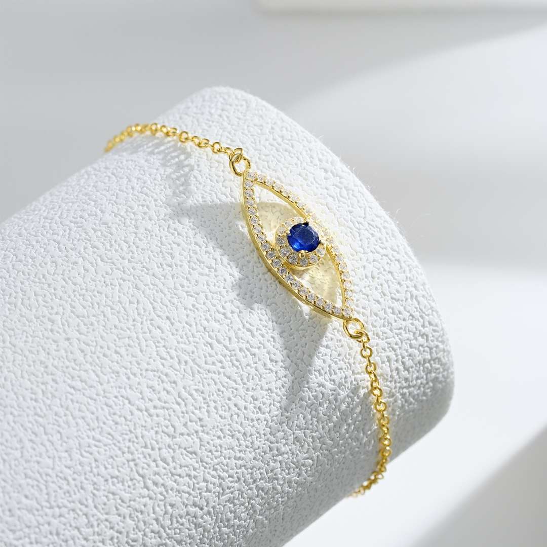 [Charm Aries Jewelry]Devil's Eye Hollow Design Bracelet