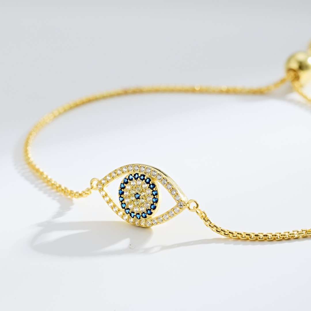 [Charm Aries Jewelry]Dazzling Eye Shape Necklace