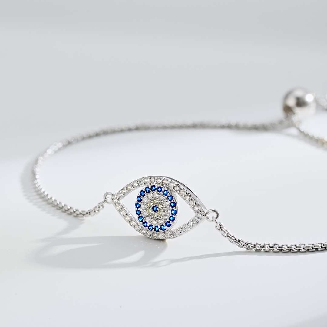 [Charm Aries Jewelry]Dazzling Eye Shape Necklace