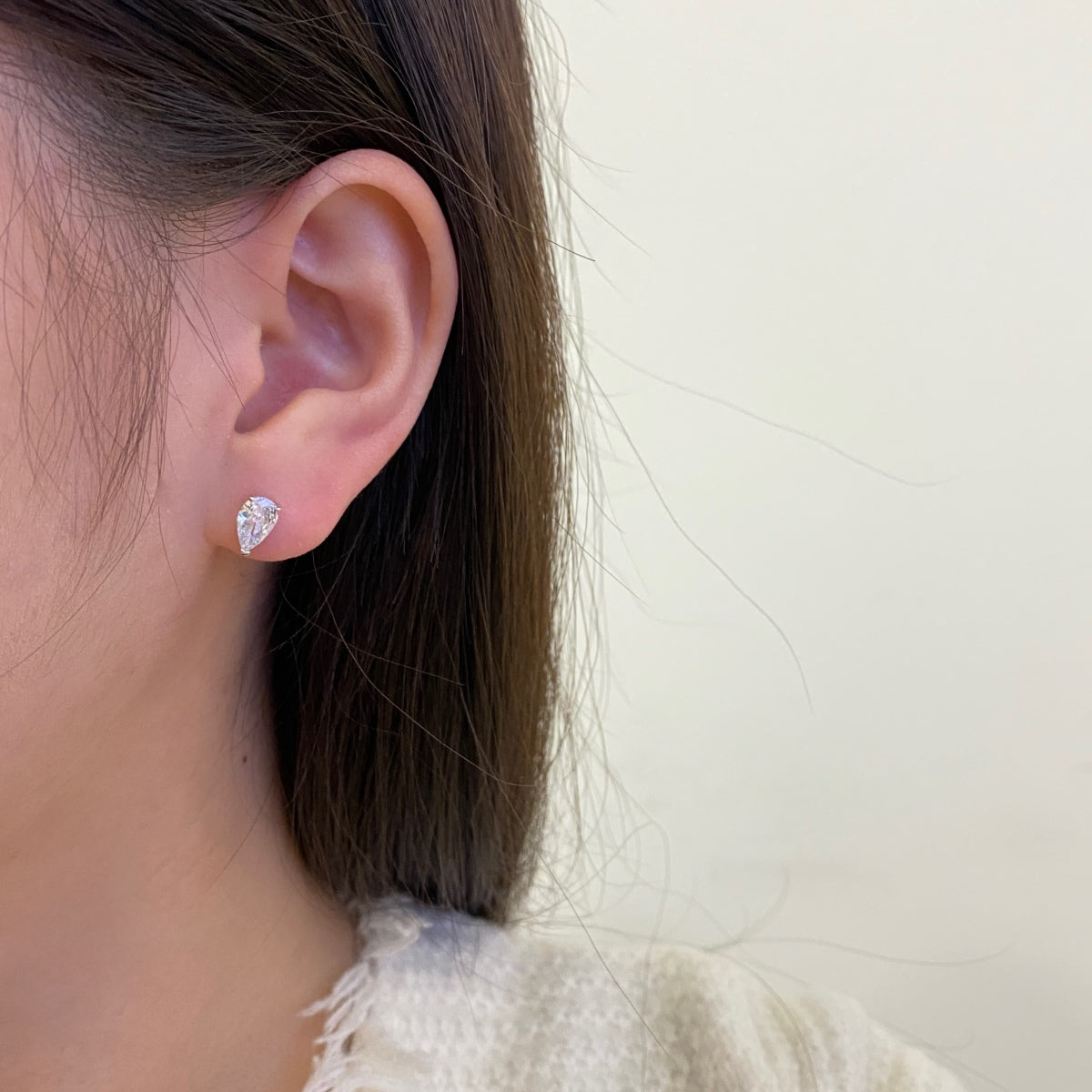 [Charm Aries Jewelry]Ornate Water Drop Shape Earrings