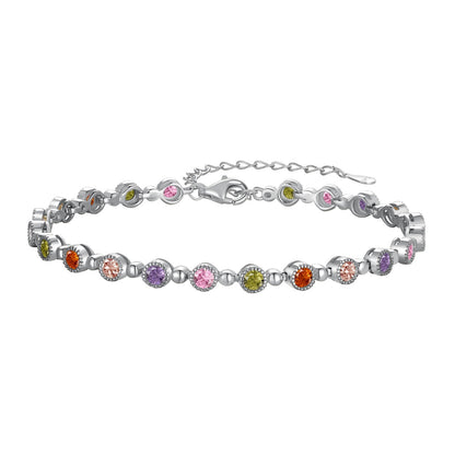 [Charm Aries Jewelry]Sparkling Exquisite Round Cut Party Bracelet