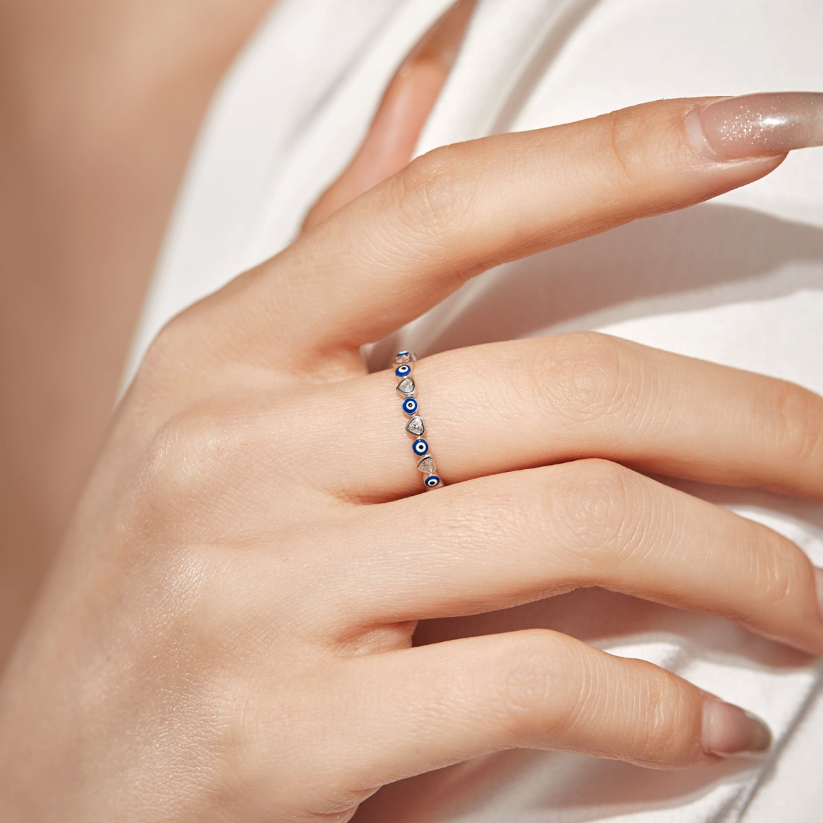 [Charm Aries Jewelry]Radiant Colorful Round Shape Daily Ring