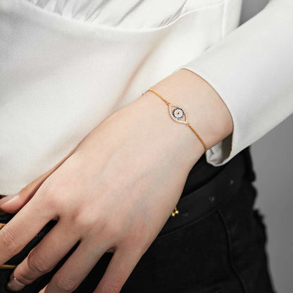 [Charm Aries Jewelry]Dazzling Eye Shape Necklace