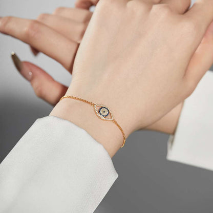 [Charm Aries Jewelry]Dazzling Eye Shape Necklace