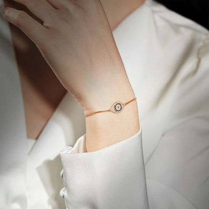 [Charm Aries Jewelry]Dazzling Eye Shape Necklace