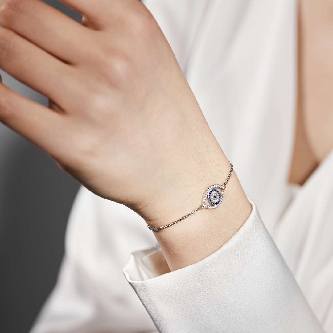[Charm Aries Jewelry]Dazzling Eye Shape Necklace