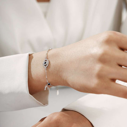 [Charm Aries Jewelry]Dainty Eye Shape Necklace