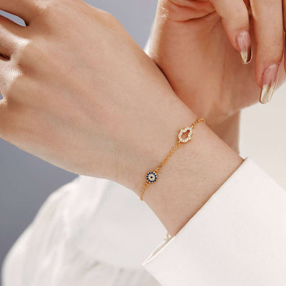 [Charm Aries Jewelry]Gost Shape & Round Shape Necklace
