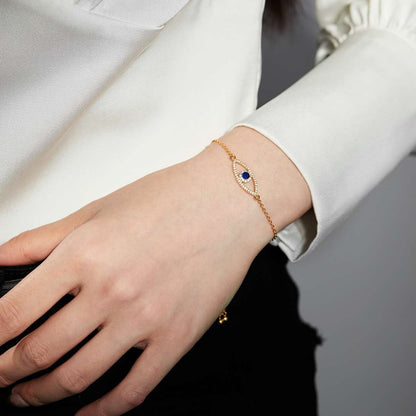 [Charm Aries Jewelry]Devil's Eye Hollow Design Bracelet