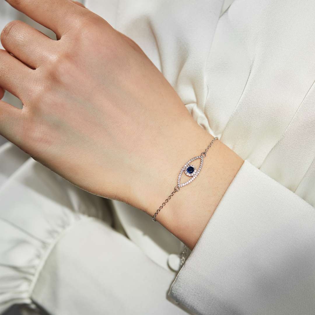 [Charm Aries Jewelry]Devil's Eye Hollow Design Bracelet