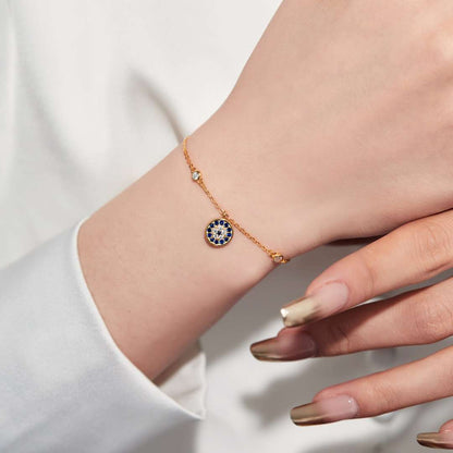 [Charm Aries Jewelry]Devil's Eye Round Shape Bracelet
