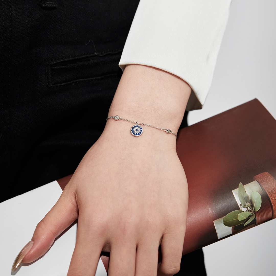 [Charm Aries Jewelry]Devil's Eye Round Shape Bracelet