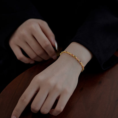 [Charm Aries Jewelry]Sparkling Exquisite Round Cut Party Bracelet