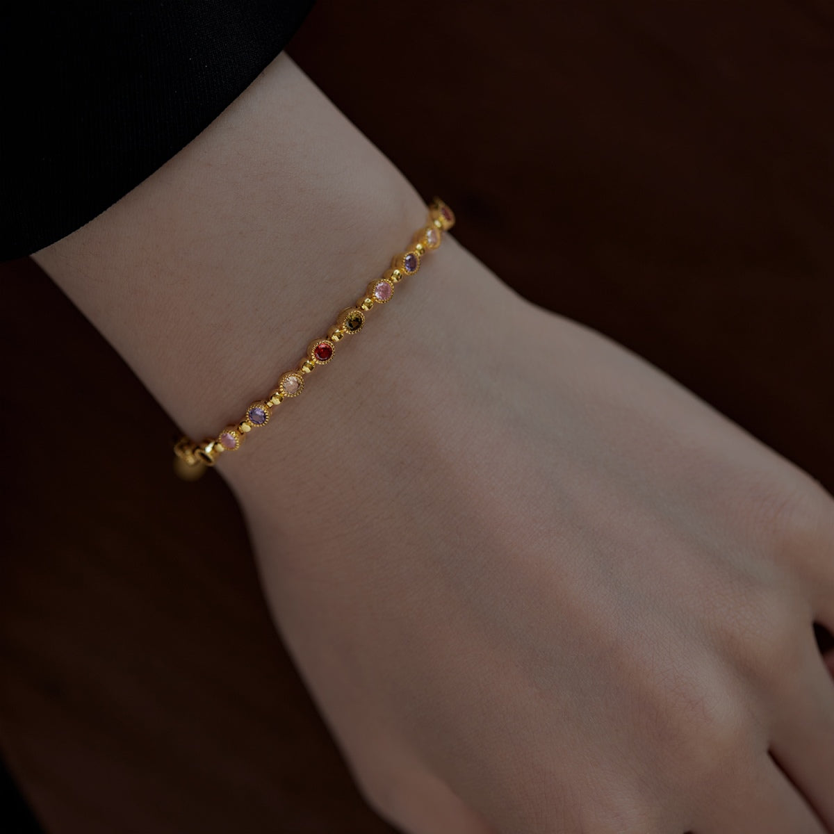 [Charm Aries Jewelry]Sparkling Exquisite Round Cut Party Bracelet