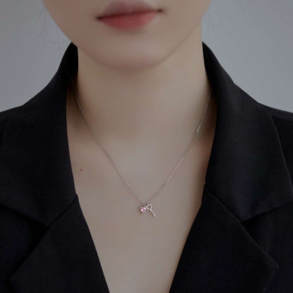 [Charm Aries Jewelry]Unique Heart Shape Key Pendent Necklace