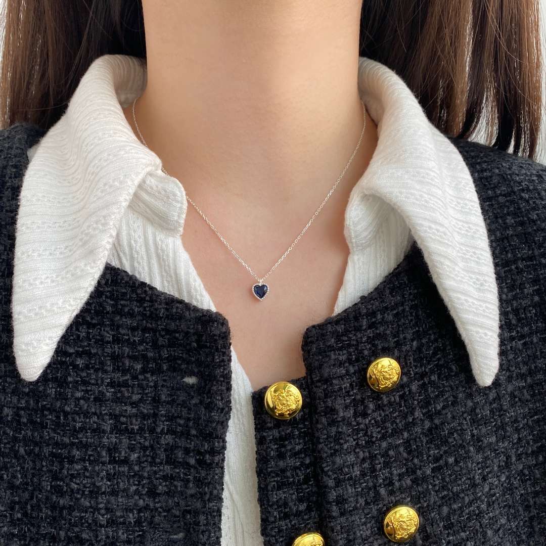 [Charm Aries Jewelry]Ornate Heart Shape Necklace