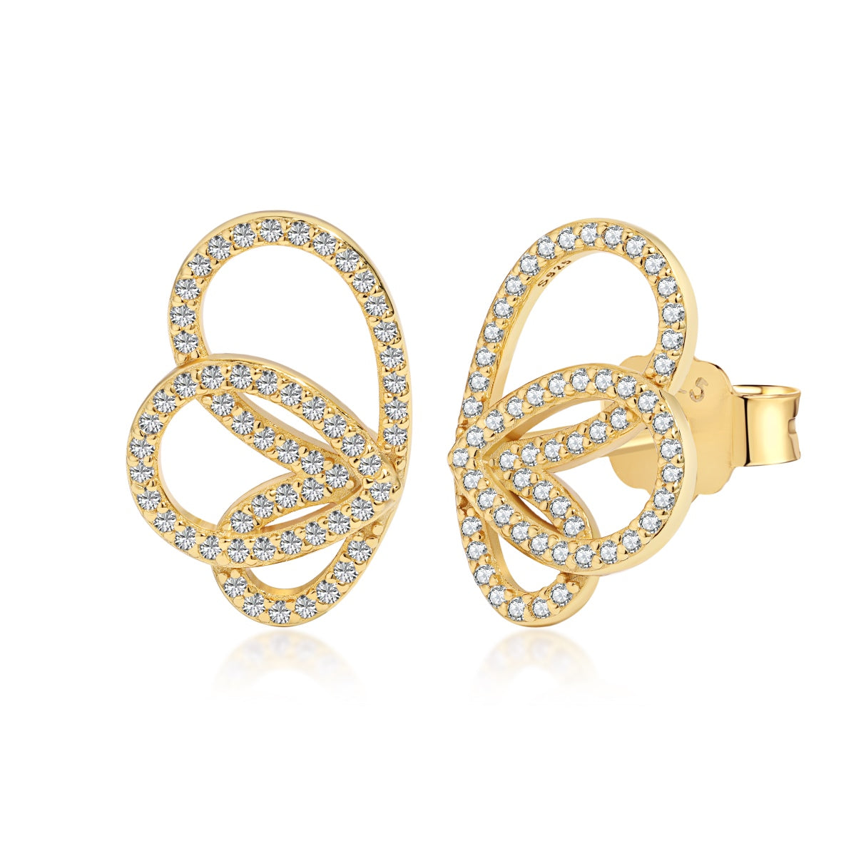 [Charm Aries Jewelry]Exquisite Butterfly Shape Earrings