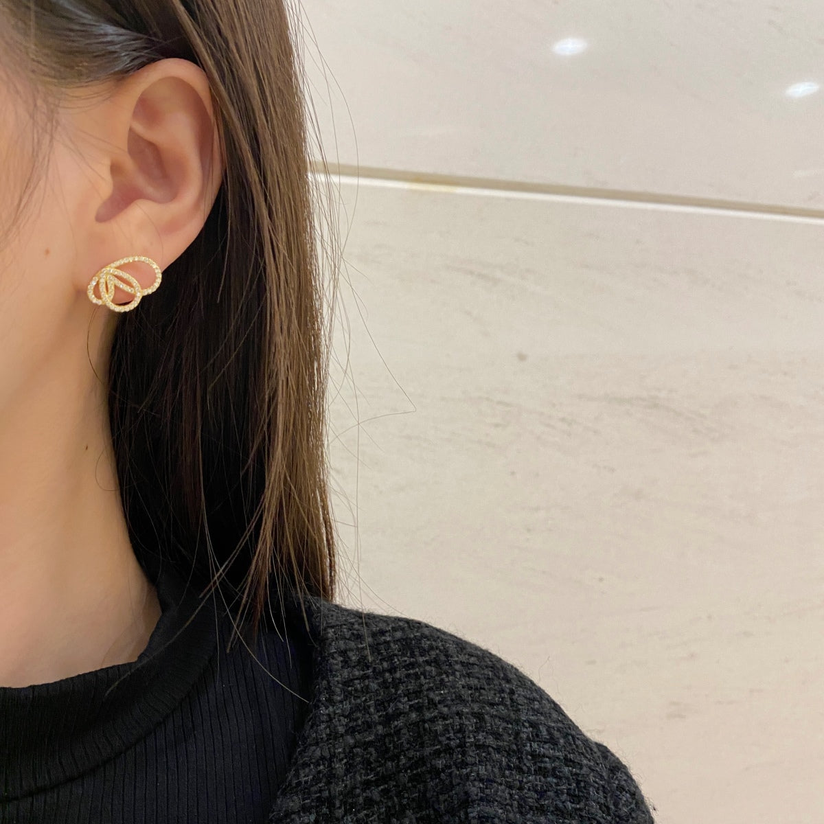 [Charm Aries Jewelry]Exquisite Butterfly Shape Earrings