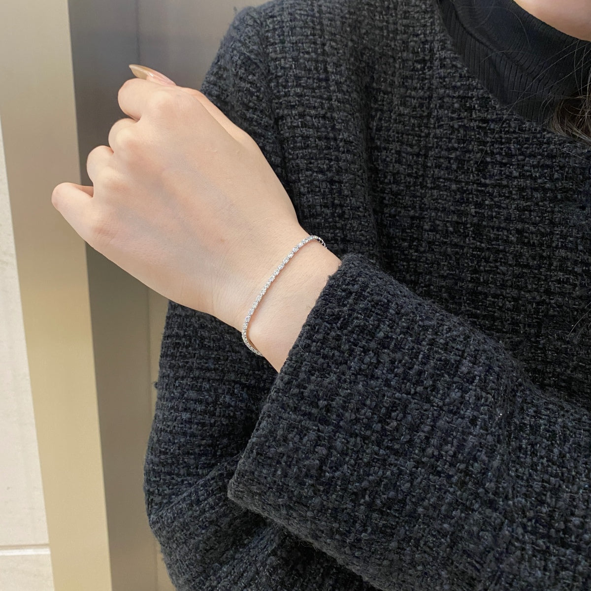 [Charm Aries Jewelry]Elegant Emerald Cut Daily Bracelet