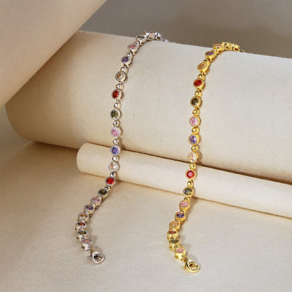 [Charm Aries Jewelry]Sparkling Exquisite Round Cut Party Bracelet