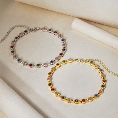 [Charm Aries Jewelry]Sparkling Exquisite Round Cut Party Bracelet