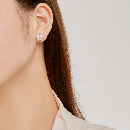 [Charm Aries Jewelry]Ornate Colorful Octagon Shape Daily Earrings