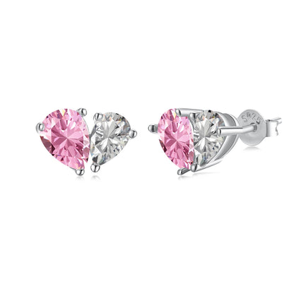[Charm Aries Jewelry]Dazzling Elegant Heart Cut Lover Earrings
