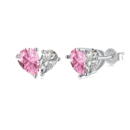 [Charm Aries Jewelry]Dazzling Elegant Heart Cut Lover Earrings