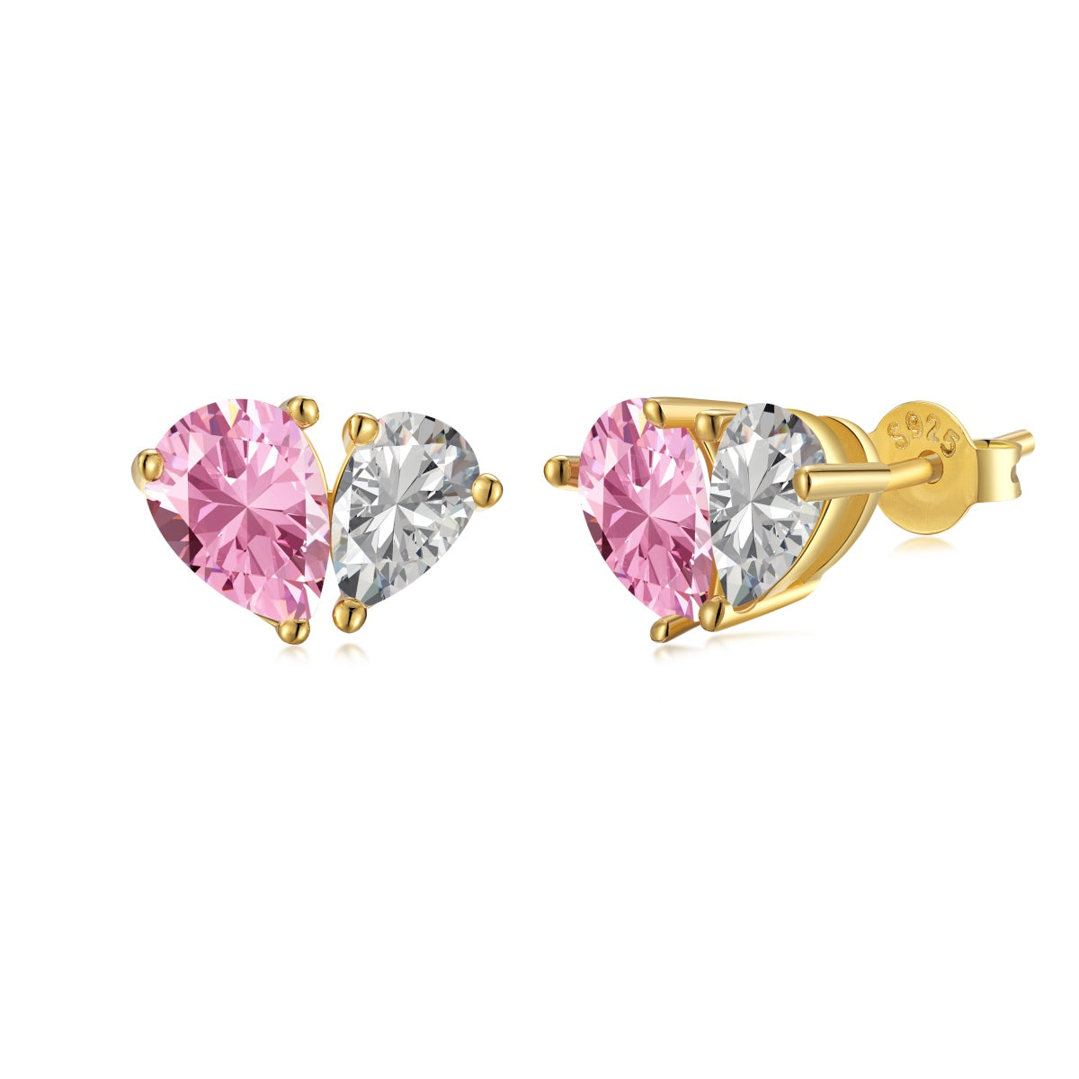 [Charm Aries Jewelry]Dazzling Elegant Heart Cut Lover Earrings