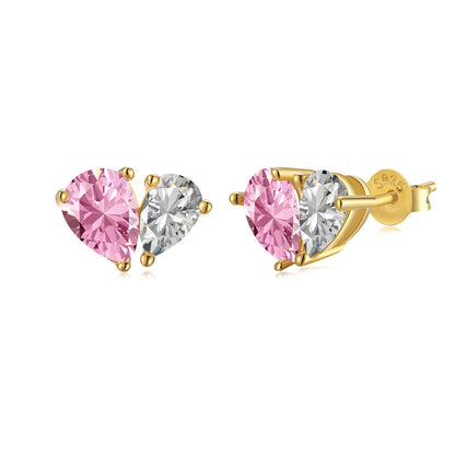 [Charm Aries Jewelry]Dazzling Elegant Heart Cut Lover Earrings
