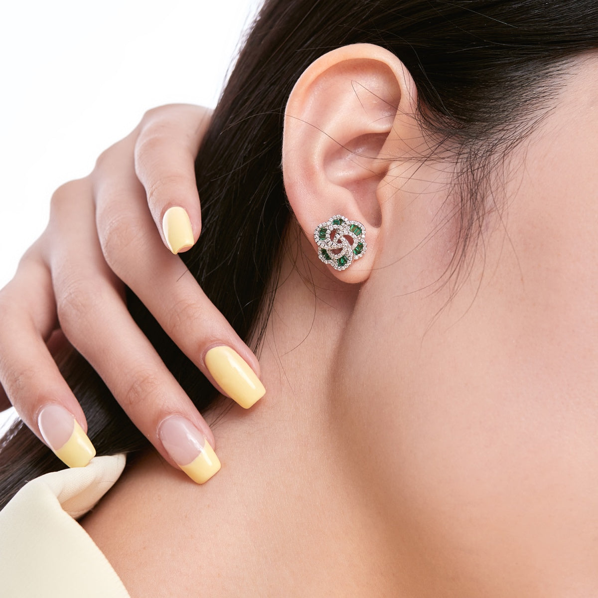 [Charm Aries Jewelry]Exquisite Flower Shape Daily Earrings