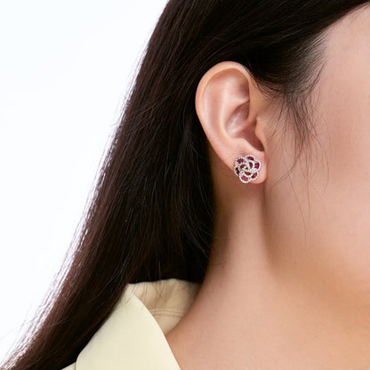 [Charm Aries Jewelry]Exquisite Flower Shape Daily Earrings
