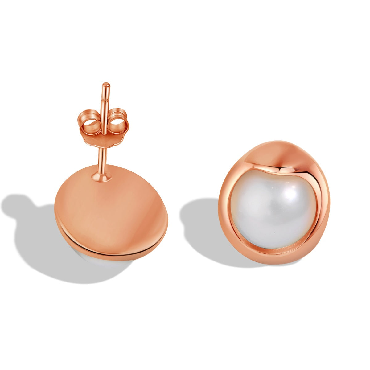 [Charm Aries Jewelry]Dainty Bread Pearl Earrings