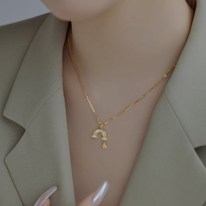 [Charm Aries Jewelry]Unique Rainbow Star Necklace