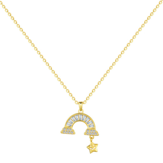 [Charm Aries Jewelry]Unique Rainbow Star Necklace